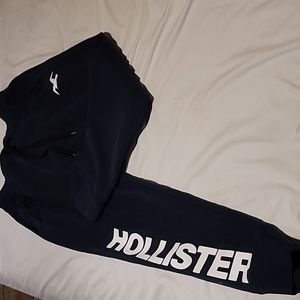 Mens navy blue hollister sweatpants